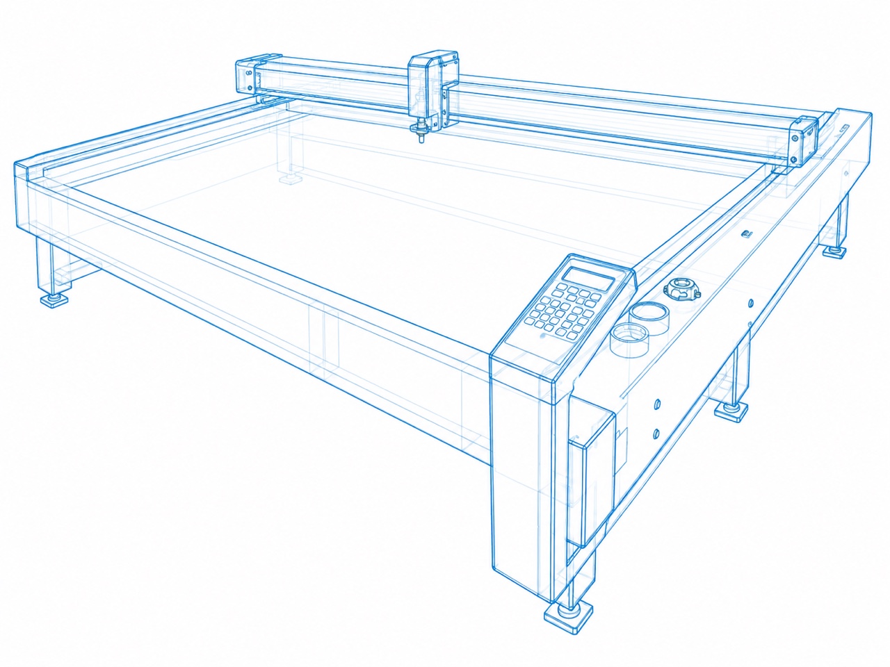 Table de découpe de précision des matériaux chez WATS